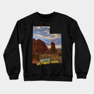 Utah Outline (Arches National Park) Crewneck Sweatshirt